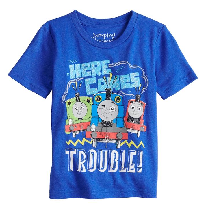 Toddler Boy Jumping Beans&reg; Thomas & Friends Here Comes Trouble Percy, Thomas & James Graphic Tee, Size: 4t, Med Blue