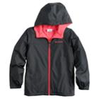 Girls 4-18 Columbia Fleece-lined Windbreaker Jacket, Size: L(14/16), Grey (charcoal)
