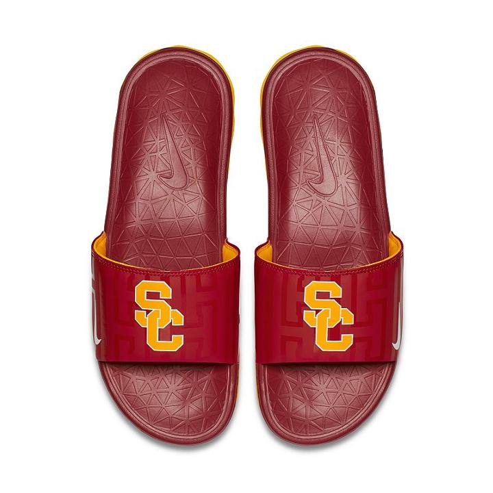 Men's Nike Usc Trojans Benassi Slide Sandals, Size: 7, Med Red