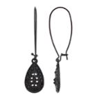 Simply Vera Vera Wang Black Linear Teardrop Earrings, Women's
