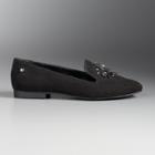 Simply Vera Vera Wang Bariv Women's Smoking Flats, Size: 7.5, Black
