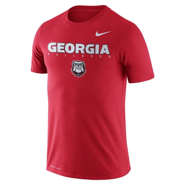 Men's Nike Georgia Bulldogs Facility Tee, Size: Small, Red