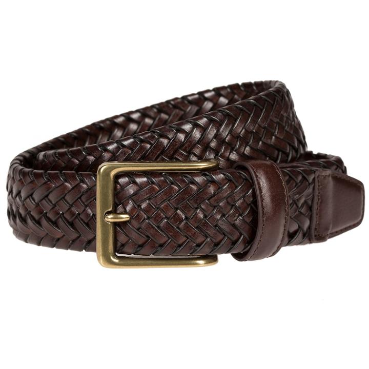 Men's Lee Stretch Braided Belt, Size: Large, Brown
