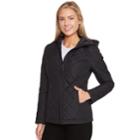 Women's Halitech Hooded Quilted Jacket, Size: Medium, Black