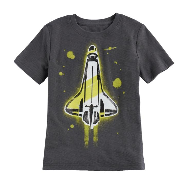 Boys 4-10 Jumping Beans&reg; Graphic Tee, Size: 8, Med Grey