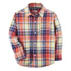 Boys 4-8 Carter's Plaid Button Down Shirt, Size: 6