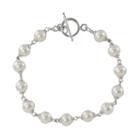 Sterling Silver Freshwater Cultured Pearl Bracelet, Women's, White