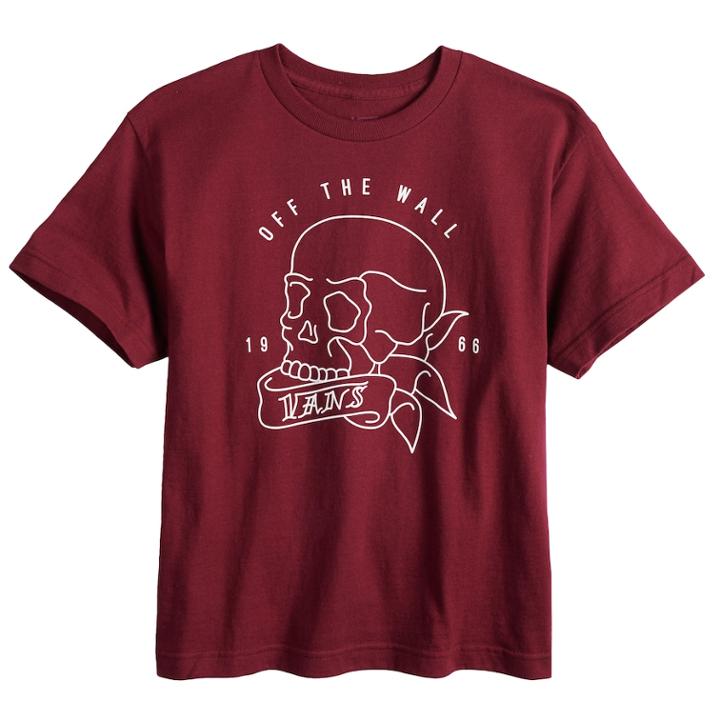 Boys 8-20 Vans Traced Tee, Size: Large, Drk Purple