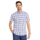 Men's Izod Coolfx Classic-fit Plaid Moisture-wicking Button-down Shirt, Size: Xxl, Pink