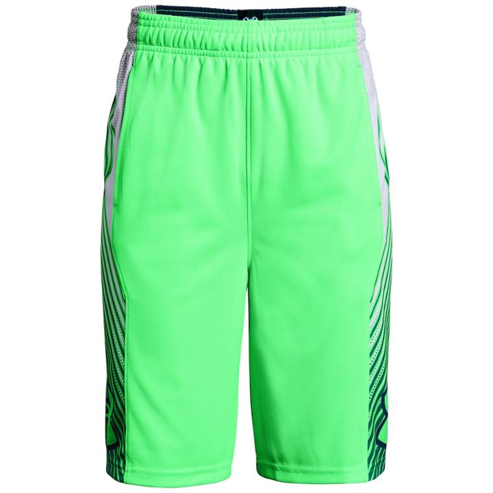 Boys 8-20 Under Armour Space The Floor Shorts, Size: Medium, Drk Yellow