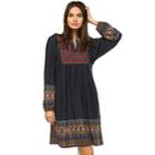 Women's White Mark Smocked Sweaterdress, Size: Large, Grey
