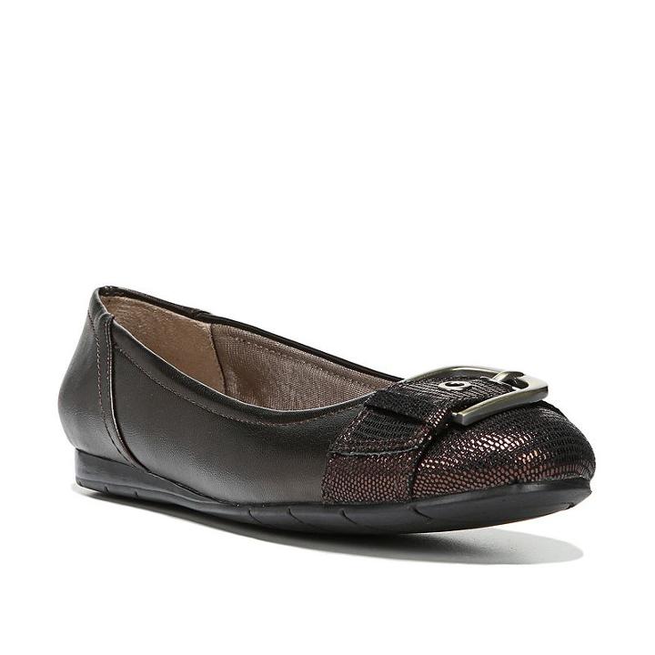 Lifestride Nitro Women's Ballet Flats, Size: Medium (7.5), Brown Over