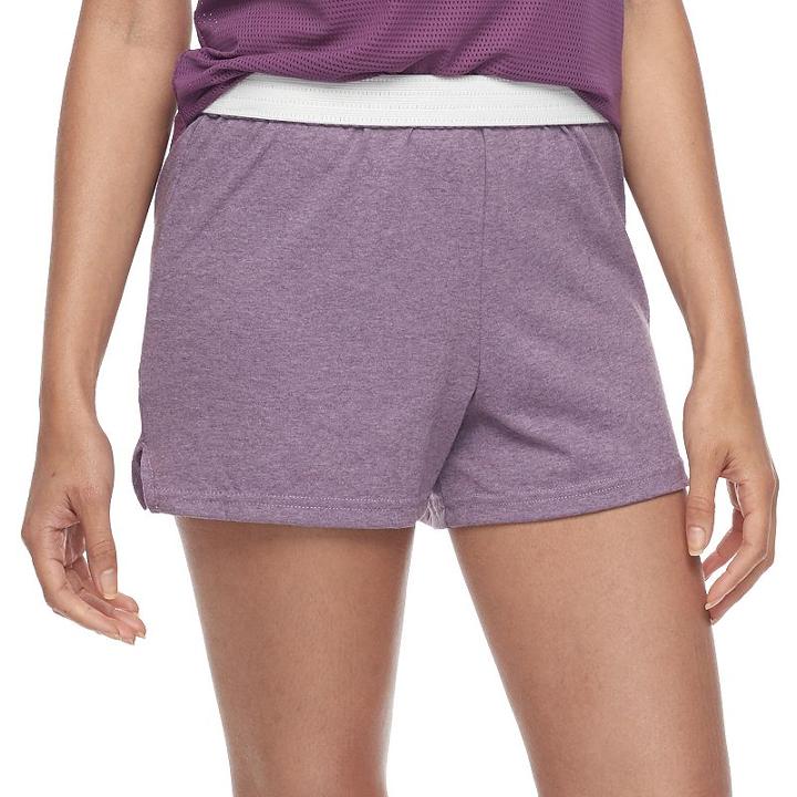 Juniors' Soffe Fold-over Athletic Shorts, Teens, Size: Small, Brt Purple