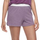 Juniors' Soffe Fold-over Athletic Shorts, Teens, Size: Small, Brt Purple
