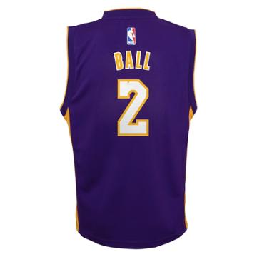Boys 8-20 Los Angeles Lakers Lonzo Ball Replica Jersey, Size: S 8, Purple