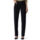 Women's Lee Flex Motion Straight-leg Pants, Size: 6 Short, Black