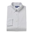 Croft & Barrow&reg; Slim-fit Striped No-iron Dress Shirt - Men, Size: 15-32/33, White
