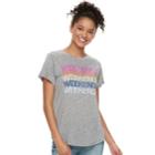 Juniors' Modern Lux Weekends Graphic Tee, Teens, Size: Xl, Heather Gray