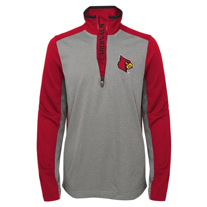 Boys 8-20 Louisville Cardinals Matrix Pullover, Size: S 8, Grey
