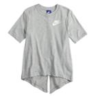 Girls 7-16 Nike Split Back Tee, Size: Small, Grey