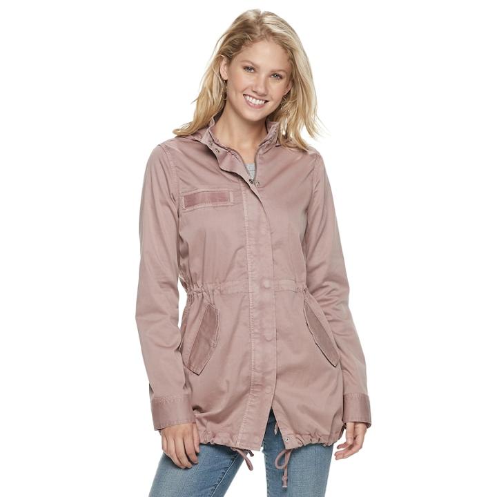 Women's Sonoma Goods For Life&trade; Long Utility Jacket, Size: Xxl, Lt Purple