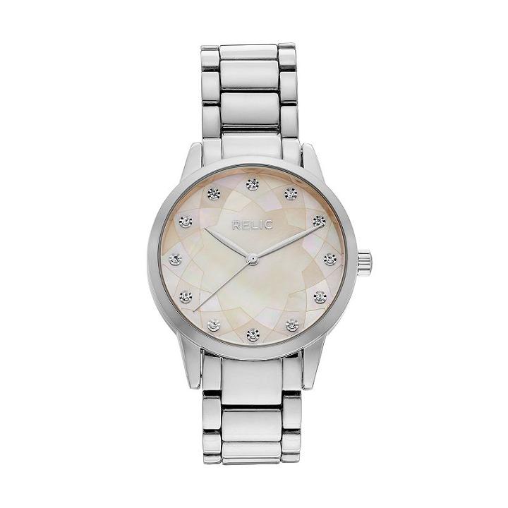 Relic Women's Erin Crystal Watch, Size: Medium, Grey