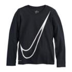Girls 7-16 Nike Dri-fit Swoosh Graphic Tee, Size: Xl, Grey (charcoal)