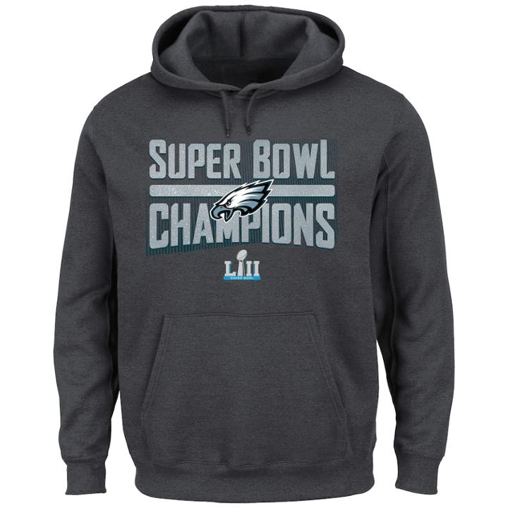 Big & Tall Philadelphia Eagles Super Bowl Lii Champions Hoodie, Men's, Size: 6xl, Team