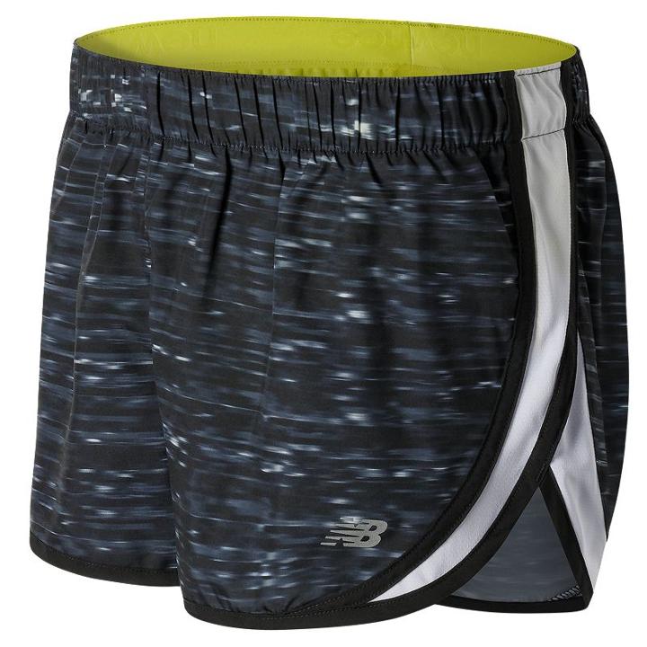 Women's New Balance Accelerate Printed Running Shorts, Size: Large, Oxford
