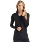 Plus Size Cuddl Duds Full Zip Fleece Vest, Women's, Size: 1xl, Black