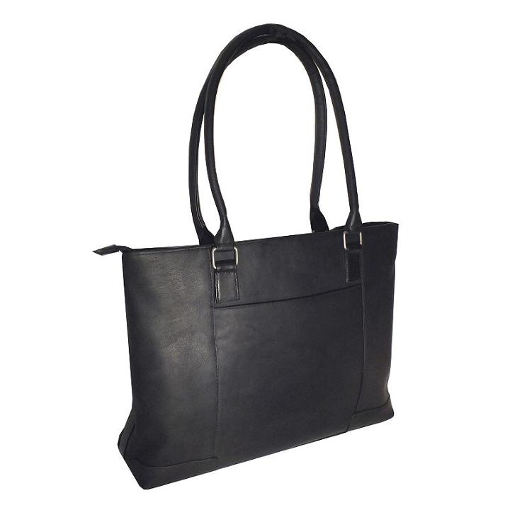 Royce Leather Women's Vaquetta 15-in. Laptop Bag, Black
