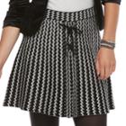 Juniors' Candies&reg; A-line Lace-up Skirt, Teens, Size: Large, Black