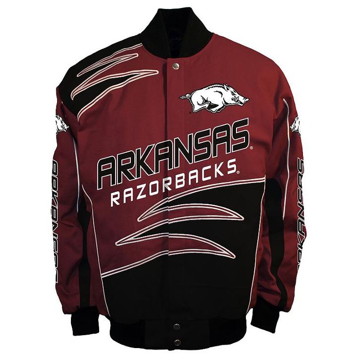 Men's Franchise Club Arkansas Razorbacks Shred Twill Jacket, Size: 3xl, Red