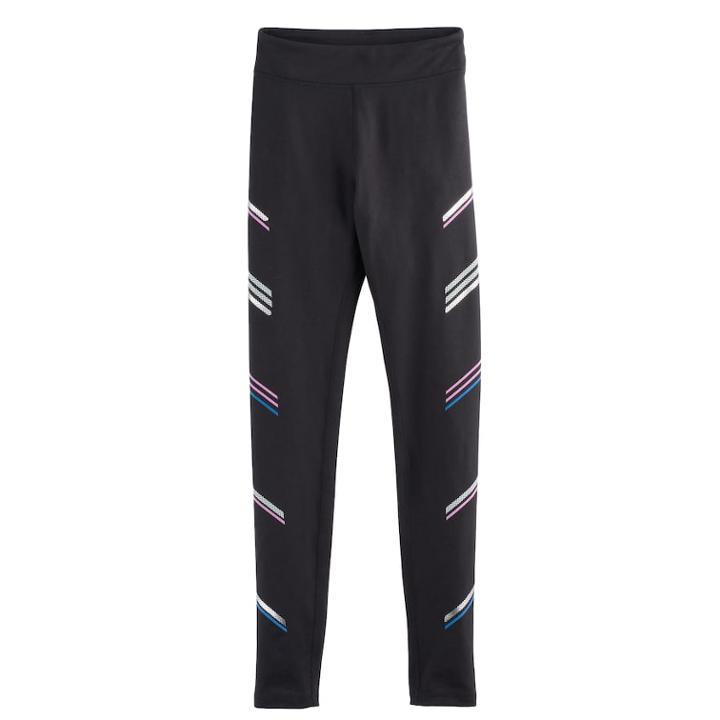 Girls 7-16 & Plus Size So&reg; High-rise Performance Leggings, Size: 20 1/2, Black