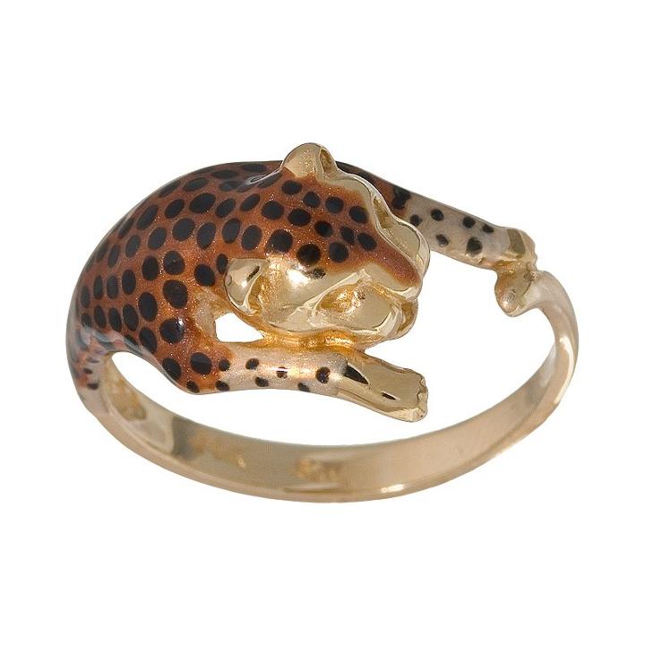 New York Gold Designs 14k Gold Leopard Ring, Women's, Size: 7, Yellow