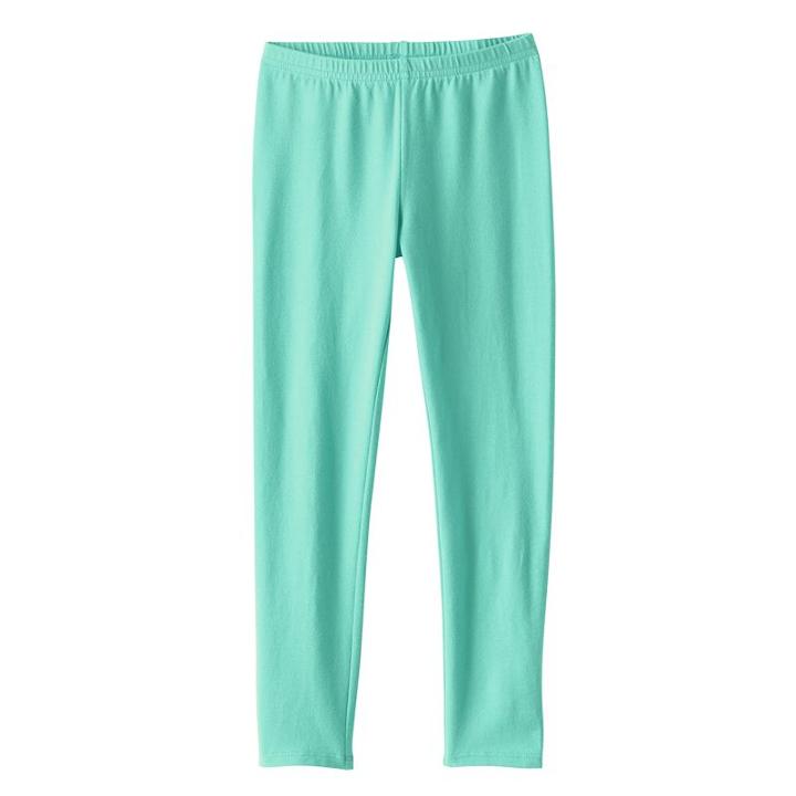 Girls 4-10 Jumping Beans&reg; Long Solid Leggings, Size: 5, Turquoise/blue (turq/aqua)
