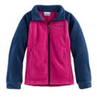 Girls 4-18 Columbia Three Lakes Lightweight Fleece Jacket, Size: 6-6x, Light Pink