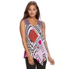 Women's Dana Buchman Assymetrical Hem Top, Size: Medium, Light Blue