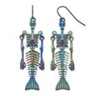 Shaky Skeleton Nickel Free Drop Earrings, Women's, Multicolor