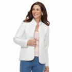 Women's Croft & Barrow&reg; Quilted Reversible Jacket, Size: Medium, White
