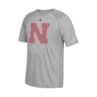 Men's Adidas Nebraska Cornhuskers Linear Play Logo Tee, Size: Small, Neb Char