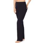 Women's Cuddl Duds Stretch Twill Bootcut Pants, Size: Large, Black
