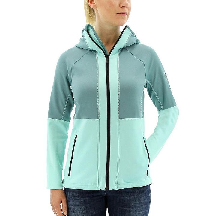 Women's Adidas Outdoor Fleece Hiking Jacket, Size: Xl, Grey