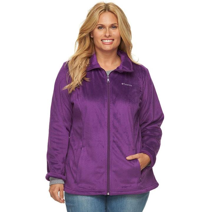 Plus Size Columbia Blustery Summit Fleece Jacket, Women's, Size: 1xl, Purple Oth