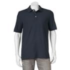 Men's Croft & Barrow&reg; Performance Pique Polo, Size: Large, Dark Blue