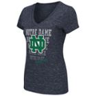 Women's Notre Dame Fighting Irish Delorean Tee, Size: Medium, Blue (navy)