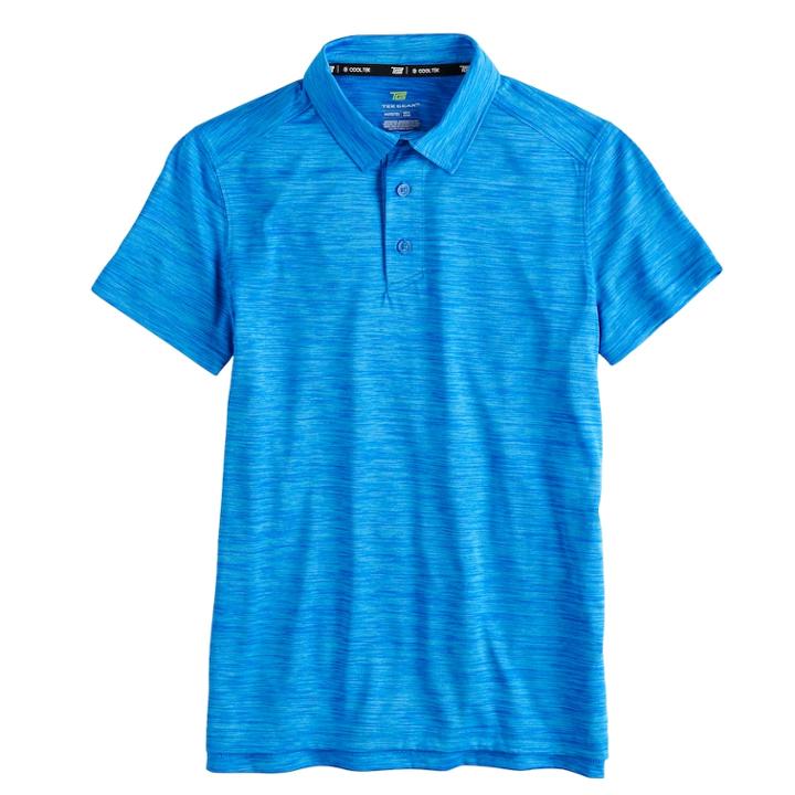 Boys 8-20 Tek Gear&reg; Performance Polo, Size: M(10-12), Blue (navy)