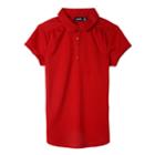 Girls 4-16 & Plus Size Chaps School Uniform Performance Polo, Size: 12.5-14.5, Red