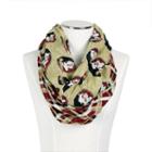 Zoozatz, Women's Florida State Seminoles Logo Plaid Infinity Scarf, Multicolor