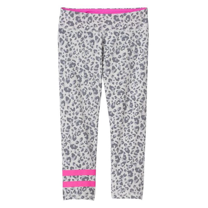 Girls 7-16 & Plus Size So&reg; Patterned Capri Yoga Leggings, Girl's, Size: 10, Silver
